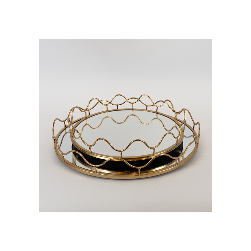 SET 2x Decorative tray d. 39/30,5 cm