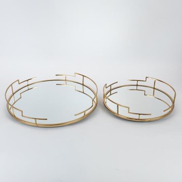 SET 2x Decorative tray d. 39/30,5 cm