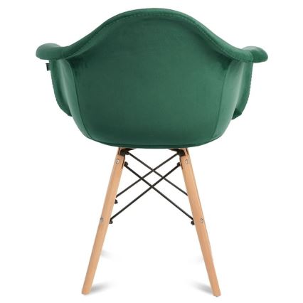 SET 2x Dining chair NEREA 80x60,5 cm green/beech