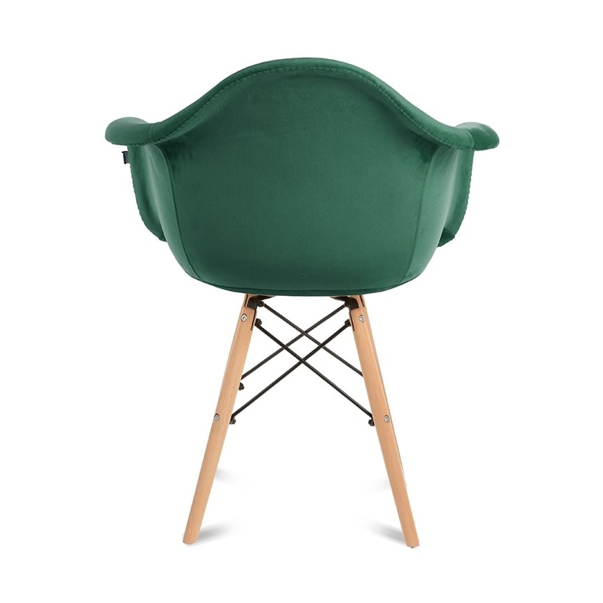 SET 2x Dining chair NEREA 80x60,5 cm green/beech