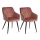 SET 2x Dining chair RICO pink