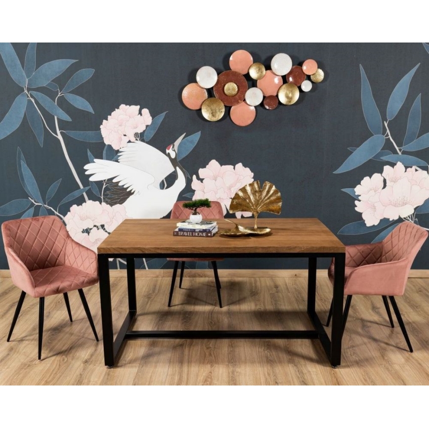 SET 2x Dining chair RICO pink