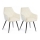 SET 2x Dining chair SAMETTI creamy