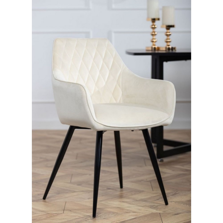 SET 2x Dining chair SAMETTI creamy