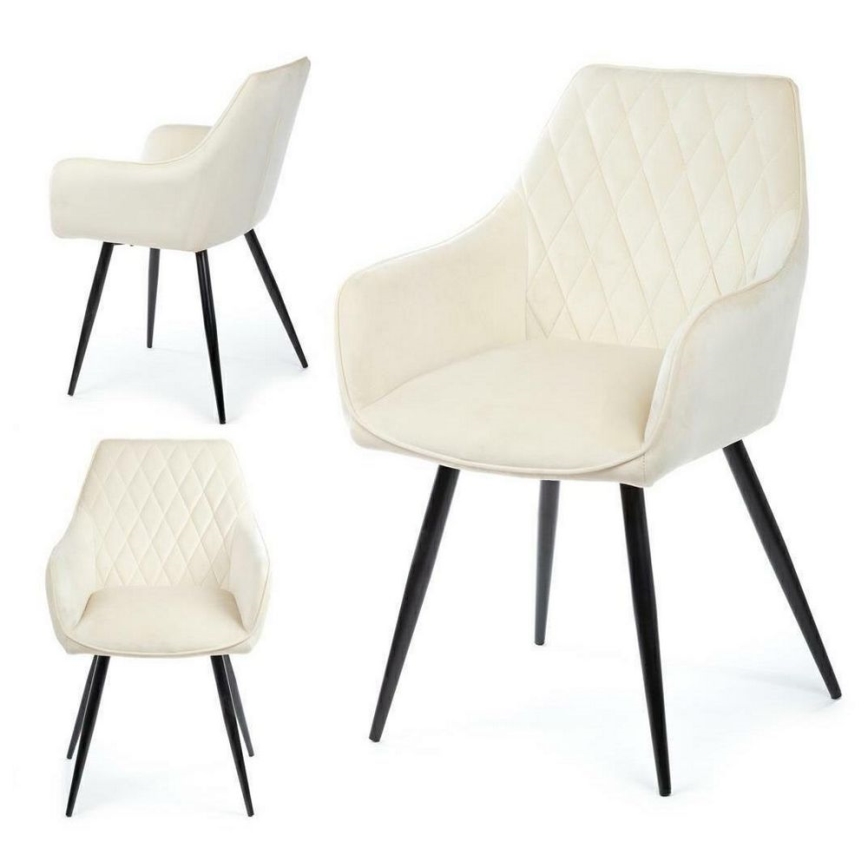 SET 2x Dining chair SAMETTI creamy