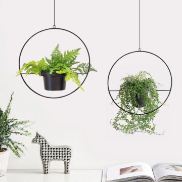 SET 2x Flowerpot hanger 25cm/30cm metal