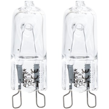 SET 2x Heavy-duty bulb G9/25W/230V 2700K - Aigostar