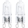 SET 2x Heavy-duty bulb G9/25W/230V 2700K - Aigostar