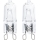 SET 2x Heavy-duty bulb G9/25W/230V 2700K - Aigostar