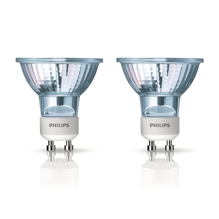 SET 2x Heavy-duty bulb Philips HALOGEN GU10/35W/230V 2800K