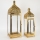 SET 2x Lantern gold