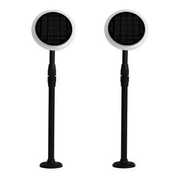 SET 2x LED Adjustable solar lamp GARDEN LED/3W/5V 42-80 cm 4000K IP65