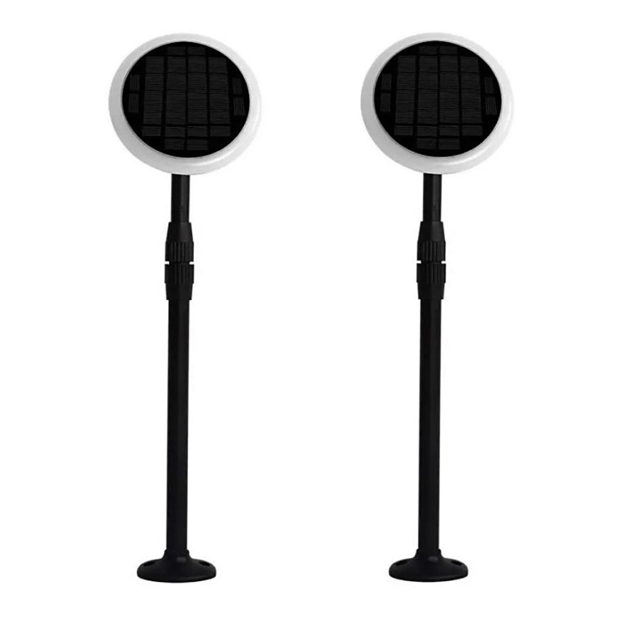 SET 2x LED Adjustable solar lamp GARDEN LED/3W/5V 42-80 cm 4000K IP65