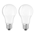 SET 2x LED Bulb A60 E27/8,5W/230V 2700K