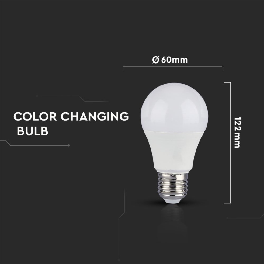 SET 2x LED Bulb A60 E27/9W/230V 3000/4000/6400K