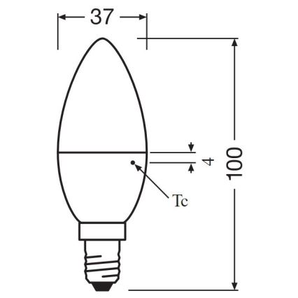 SET 2x LED Bulb B35 E14/4,9W/230V 3000K - Osram