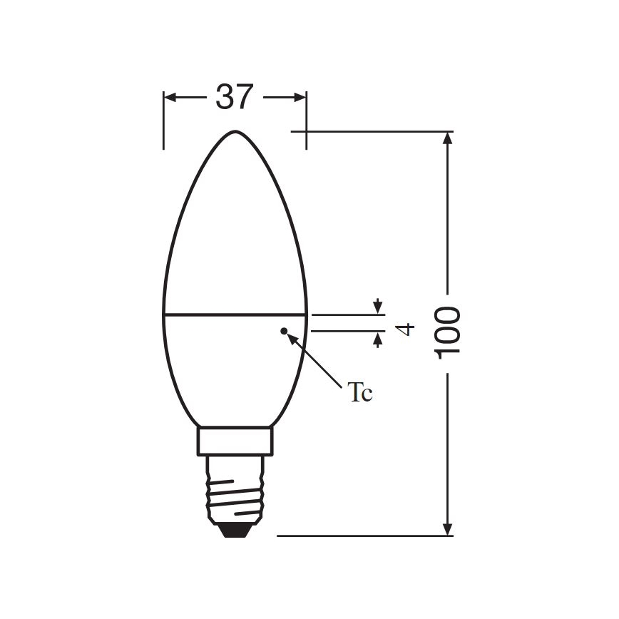 SET 2x LED Bulb B35 E14/4,9W/230V 3000K - Osram