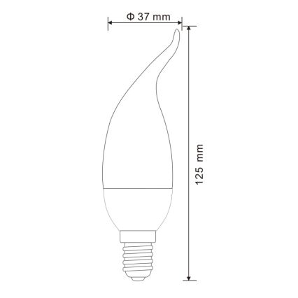 SET 2x LED Bulb E14/3W/230V 3000K - Globo