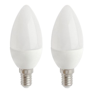 SET 2x LED bulb E14/5,5W/230V 2700K- Attralux