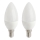 SET 2x LED bulb E14/5,5W/230V 2700K- Attralux