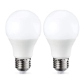 SET 2x LED Bulb E27/9W/230V 2700K