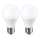 SET 2x LED Bulb E27/9W/230V 2700K