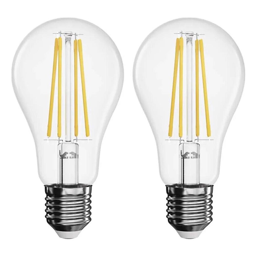 SET 2x LED Bulb FILAMENT A60 E27/5,9W/230V 2700K