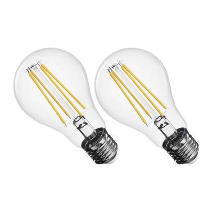 SET 2x LED Bulb FILAMENT A60 E27/5,9W/230V 2700K