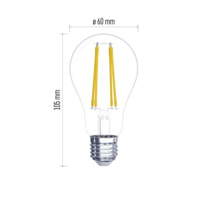 SET 2x LED Bulb FILAMENT A60 E27/5,9W/230V 2700K