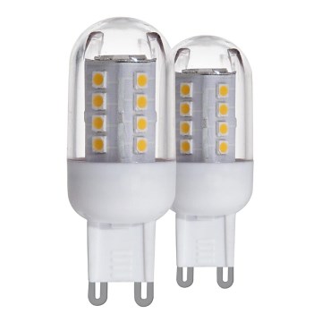 SET 2x LED bulb G9/2,5W 3000K - Eglo 11461