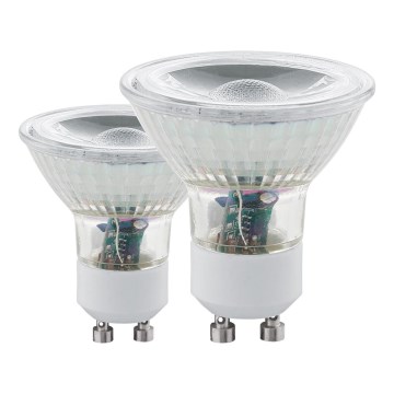 SET 2x LED Bulb GU10/3,4W 3000K - Eglo 11475