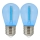 SET 2x LED Bulb PARTY E27/0,3W/36V blue