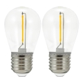 SET 2x LED Bulb PARTY E27/0,3W/36V