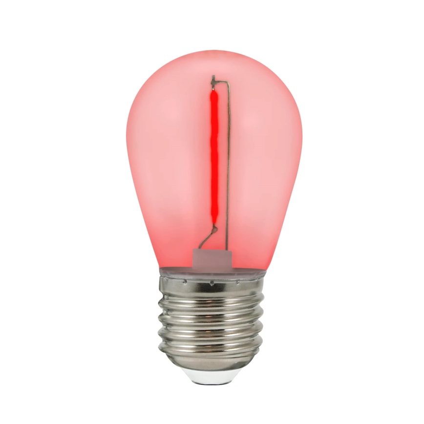 SET 2x LED Bulb PARTY E27/0,3W/36V red