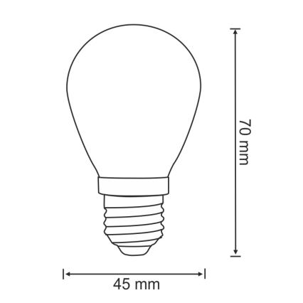 SET 2x LED Bulb PARTY E27/0,5W/36V 2200K