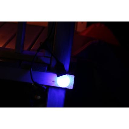 SET 2x LED Bulb PARTY E27/0,5W/36V blue 3000K