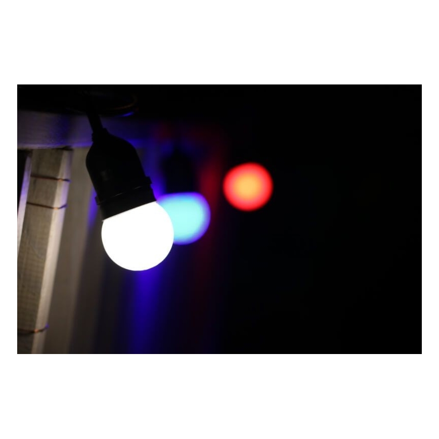 SET 2x LED Bulb PARTY E27/0,5W/36V blue 3000K