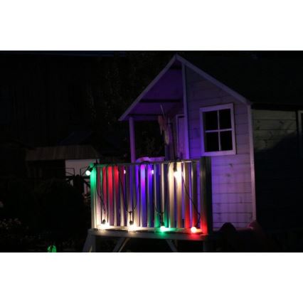 SET 2x LED Bulb PARTY E27/0,5W/36V green 3000K