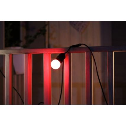 SET 2x LED Bulb PARTY E27/0,5W/36V red 3000K