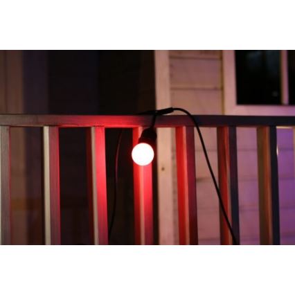 SET 2x LED Bulb PARTY E27/0,5W/36V red 3000K