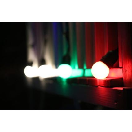 SET 2x LED Bulb PARTY E27/0,5W/36V red 3000K