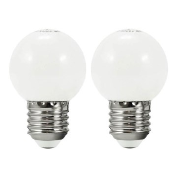 SET 2x LED Bulb PARTY E27/0,5W/36V white 3000K