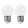 SET 2x LED Bulb PARTY E27/0,5W/36V white 3000K