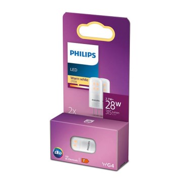 SET 2x LED bulb Philips G4/2,7W/12V 2700K