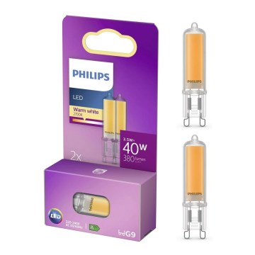 SET 2x LED Bulb Philips G9/3,5W/230V 2700K