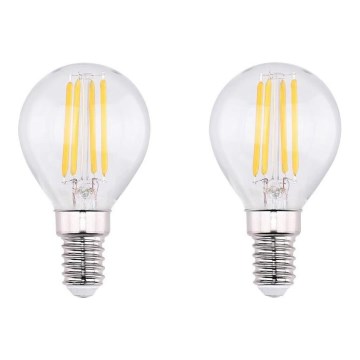 SET 2x LED Bulb VINTAGE E14/4W/230V 2700K - Globo 10589-2K