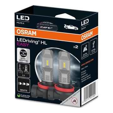 SET 2x LED Car bulb H8/H11/H16 PGJ19-X/8,2W/12V 6000K - Osram