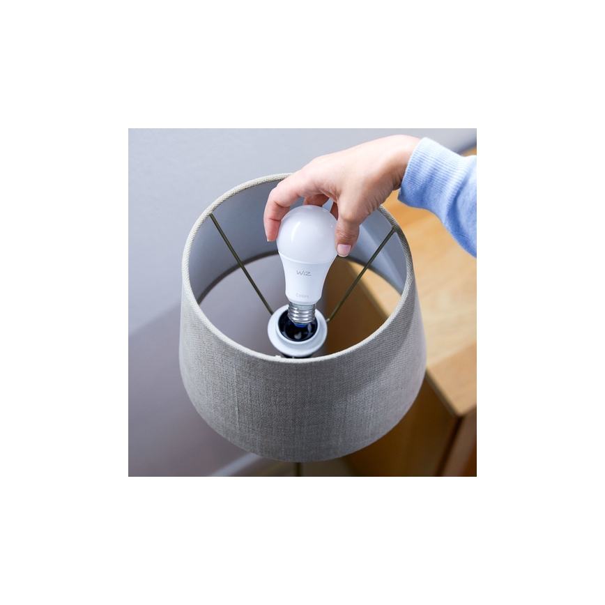 SET 2x LED Dimmable bulb A60 E27/8W/230V 2700-6500K CRI 90 Wi-Fi - WiZ