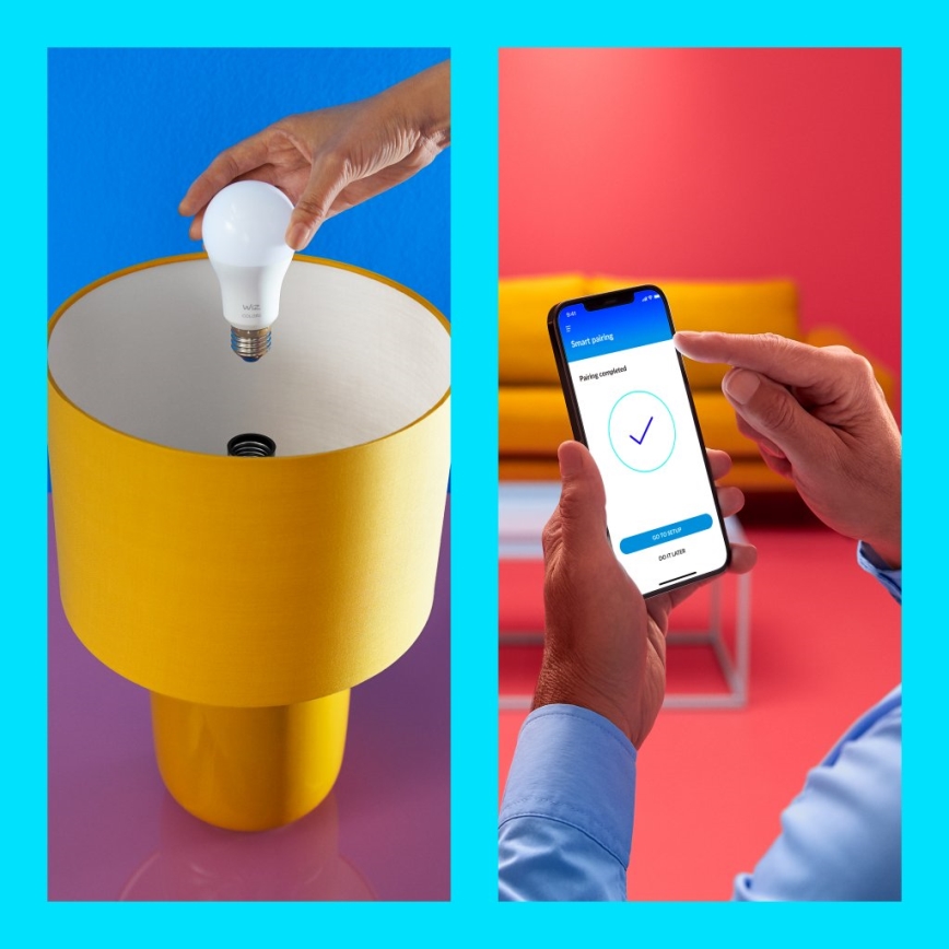 SET 2x LED Dimmable bulb A60 E27/8W/230V 2700-6500K CRI 90 Wi-Fi - WiZ