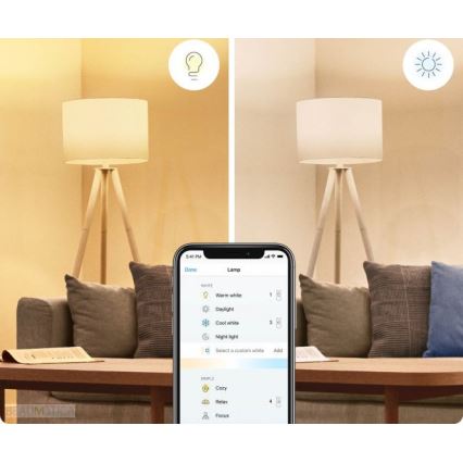 SET 2x LED Dimmable bulb A60 E27/8W/230V 2700-6500K CRI 90 Wi-Fi - WiZ